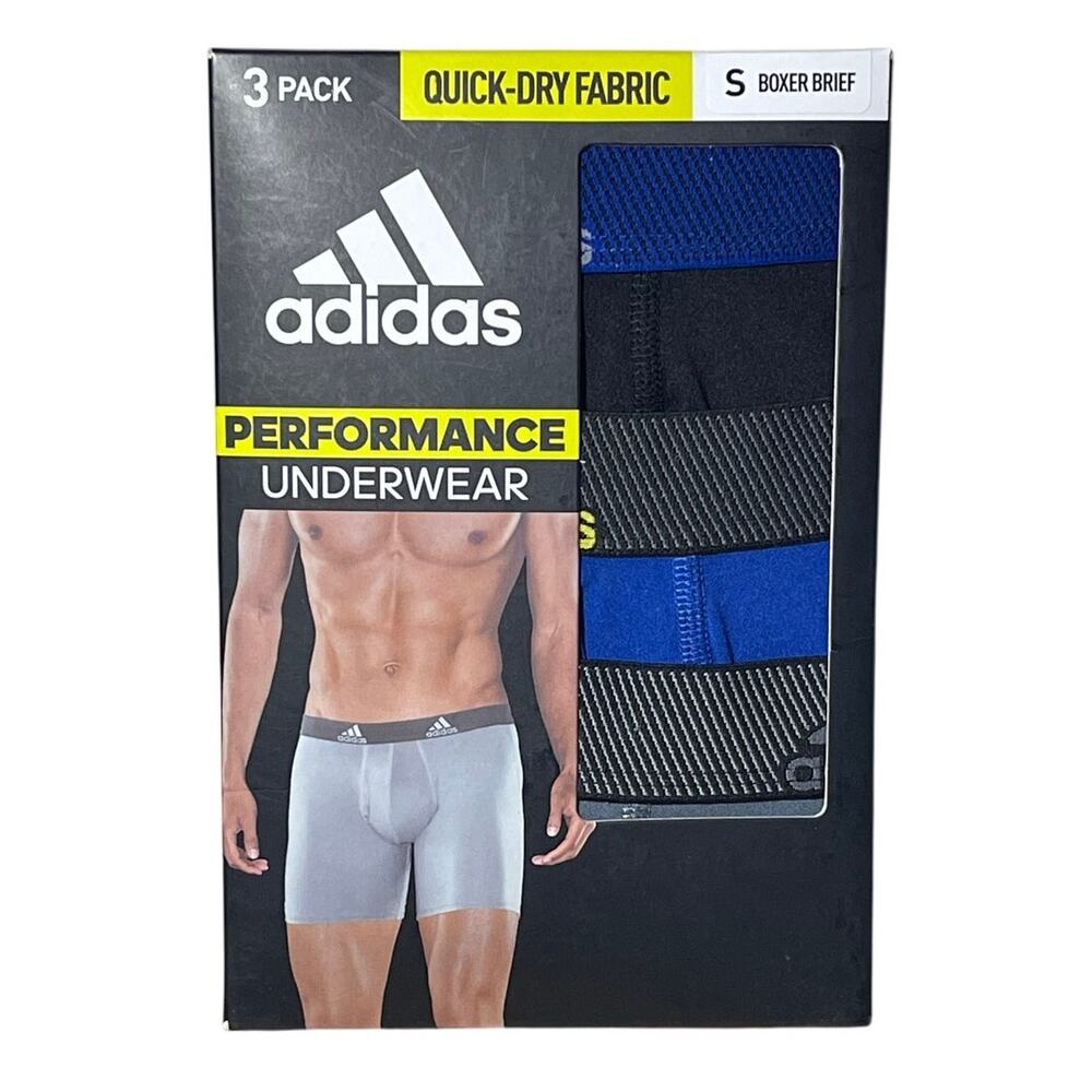 NWT Adidas Boxer Briefs Athletic Comfort Fit Sz Small